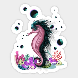 Cute little seahorse Sticker